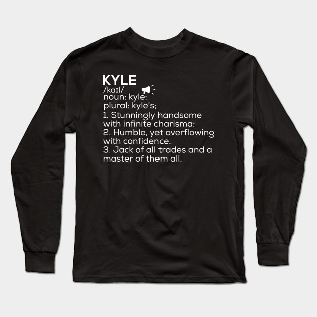 Kyle Name Definition Kyle Meaning Kyle Name Meaning Long Sleeve T-Shirt by TeeLogic